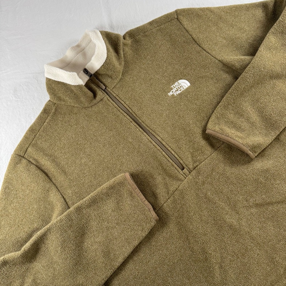 The North Face Men's Size L Green Pullover Quarter Zip Fleece NF0A5EJMHRV